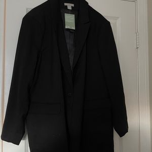 H & M black oversized blazer. Size XXL